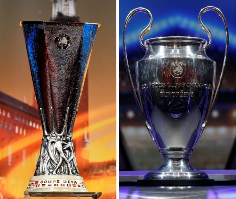 EUROPA League Cup. and Champions League Cup 